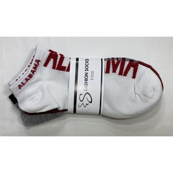 Alabama Crimson Tide Socks Ankle Women's size: 9 to 11 2 packs of 3, NCAA - Picture 5 of 9